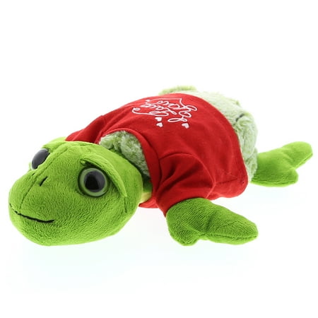 - Super Soft Plush Dollibu Large Sea Turtle Red I Love You Shirt Valentines Plush