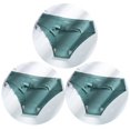 thumbnail image 1 of TrowBridge-bragas de satén de seda para mujer, ropa interior transpirable sin costuras, lencería fina y acogedora, 3 unids/set, 1 of 4