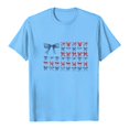 thumbnail image 5 of TOWED22 America Shirts for Women Land of The Free Shirt America Flag Coquette Bow T-Shirt USA Patriotic Tees 4th of July Outfits(Sky Blue,S), 5 of 5
