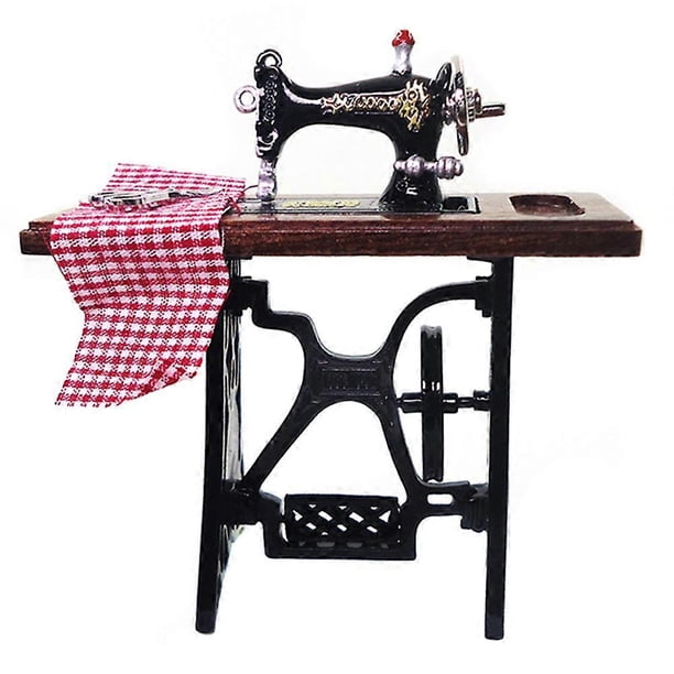 Miniature House Furniture Mini House Decor Accessory Sewing Machine Ornament