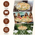 thumbnail image 7 of Sunflower Round Tablecloth, Fitted Table Cover with Elastic for 45"-54" Round Tables, Orange Buffalo Check Gnomes Bee Butterfly Table Cloth Outdoor Indoor Dinning Party Waterproof Tablecloths, 7 of 7