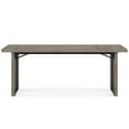 thumbnail image 2 of 71" Rustic Farmhouse Dining Table for 6–8 People, Large Rectangular Kitchen Table, Wood Dining Room Table for Family Meals, Events & Workspace, Rustic Grey Finish, 2 of 10