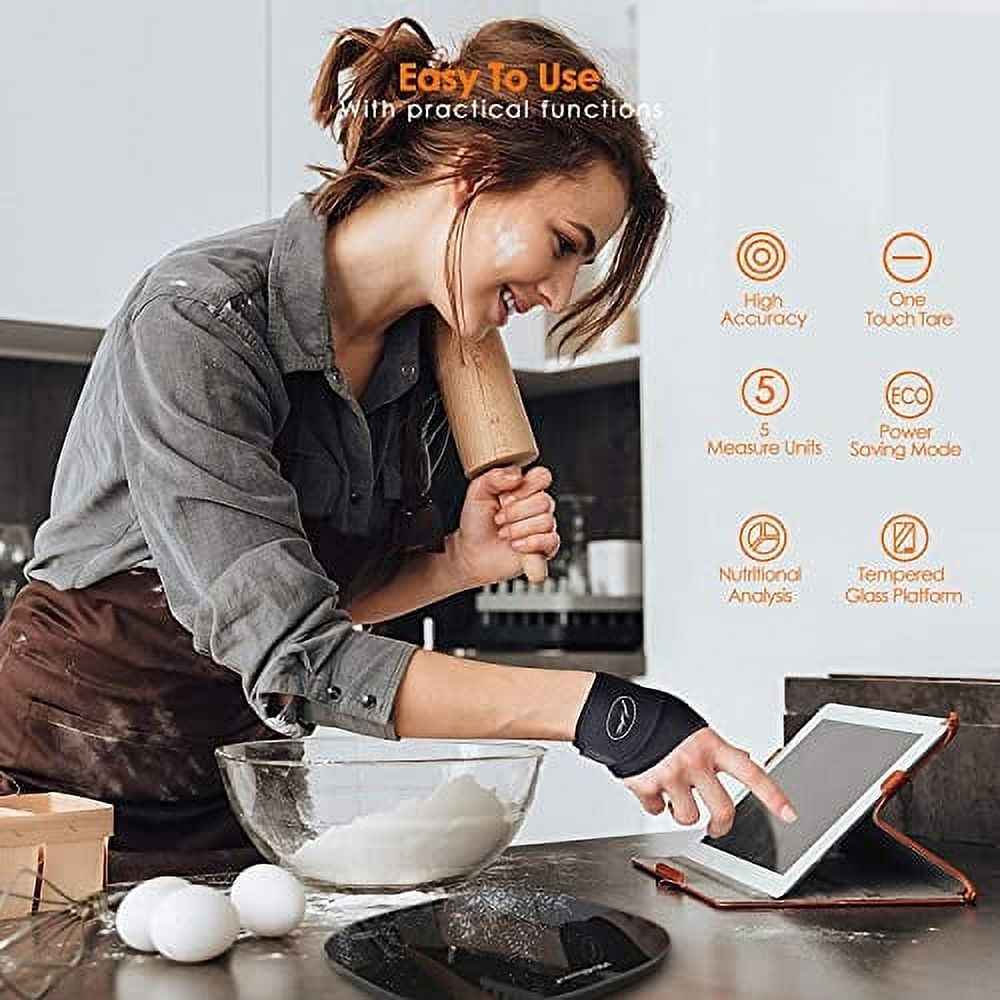 Digital Food Kitchen Scale, 11lb Weight Multifunction Scale Measures in Grams and Ounces for Cooking Baking - image 5 of 5