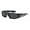 Black, variant on LOCS Rectangular Gangster Black Shades Mens Designer Sunglasses Cholo Dark Lens