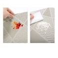 thumbnail image 4 of Unique Bargains 4 Pcs Blocks Pattern PET Heat Resistant Washable Placemats Khaki, 4 of 6