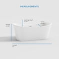 thumbnail image 5 of OVE Herschel 60 in. Freestanding Bathtub Kit extra Chrome Hardware, 5 of 10