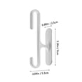 thumbnail image 4 of Xihbxyly Ofertas de Hoy Gancho de Cocina Soporte para Perforar Abrigos, Gancho Adhesivo para El Viento, Organizador de Cables Eléctricos Pequeño y Resistente, 4 of 7