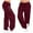 Wine, variant on Levmjia Women's Jeans Plus Size Pants Summer Autumn Winter Wide Leg Yoga Sports Loose Casual Long Pants Trousers