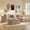Beige(Right Facing Chaise), variant on Ovios 108" Boneless Couch U-Shape Cloud Modular Sectional Couch with Chaise & Ottoman, Comfy Corduroy Sofa for Living Room, Apartment, Black