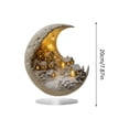 thumbnail image 3 of TIELUTT Acrylic Light Moon Snowhouse Desktop Decoration Decoration Decoration Decoration Jasmine Ornament Christmas Ornament Ornament Exchange Christmas Ornament Set Shatterproof Neutral Ornament Set, 3 of 8