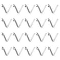thumbnail image 1 of Unique Bargains 20pcs Single Button Kayak Paddle Snap Spring Clip 30mmx3.8mm V Shaped Hollow Lift Telescopic Locking Pole Clips, 1 of 5