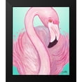 thumbnail image 2 of Medley, Elizabeth 15x17 Black Modern Framed Museum Art Print Titled - Flamingo Portrait, 2 of 5