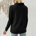 thumbnail image 3 of POROPL Women's Sweaters Open Front Button Down Crew Neck Sweater Warm Size S-XXL, 3 of 6