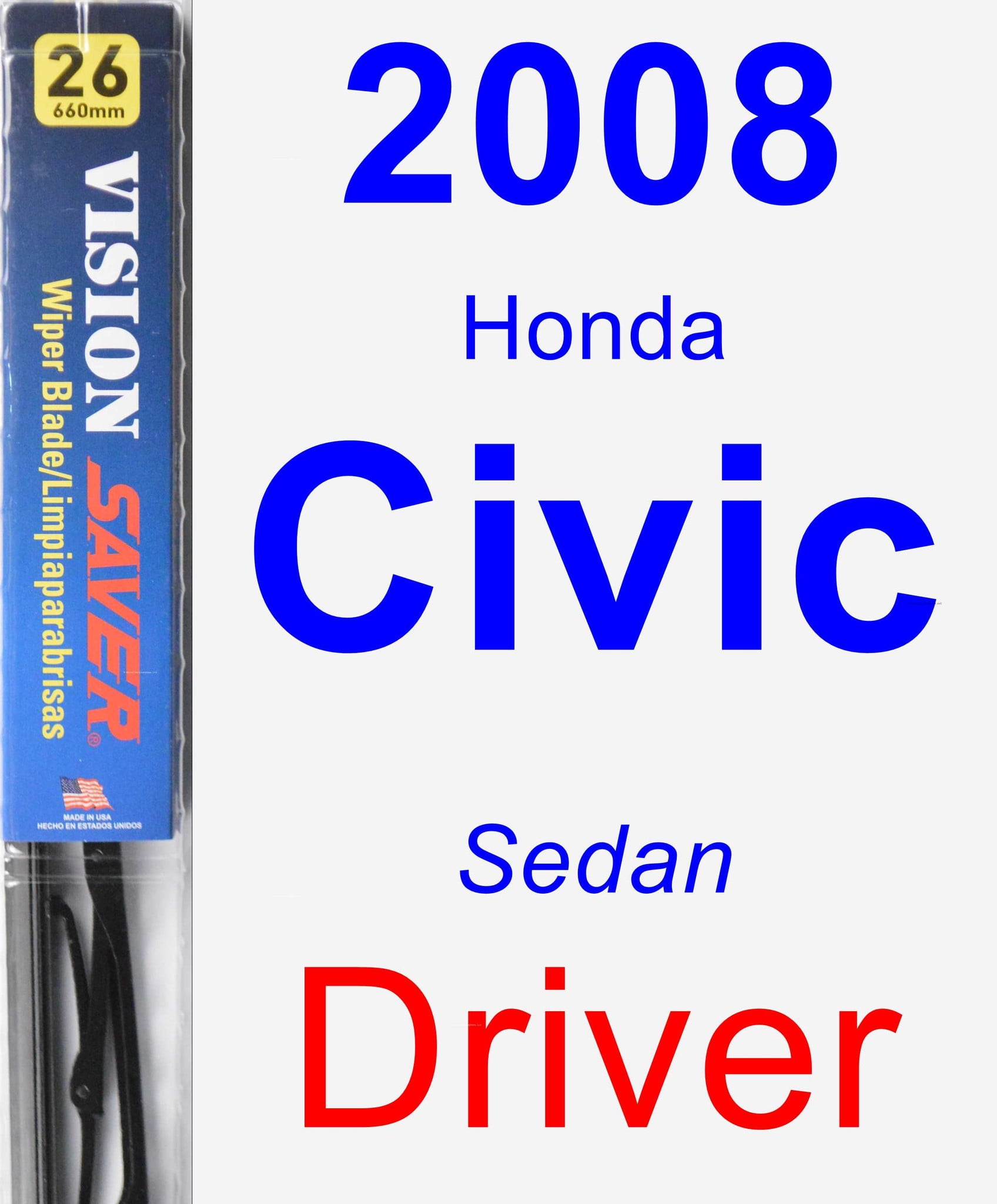 2008 honda civic wiper on sale blades