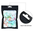 thumbnail image 4 of 100 Packs Holographic Mylar Bags with Clear Window,Smell Proof Bags Resealable Black Mylar Food Storage Bag for Sample Snack Cookies Jewelry (4 x 6 Inch), 4 of 6