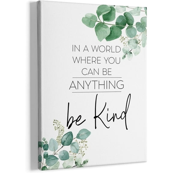 Inspirational Wall Art Decor, Sign Office Framed Canvas Wall Art Decor,Office Decor Wall, Motivational Eucalyptus Positive Wall Art Decoration For Bathroom Office Bedroom 11x14