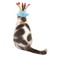 thumbnail image 4 of Sombrero de cumpleaños para mascotas Sombrero de perro de felpa corto ajustable como pastel de cumpleaños Se adapta a la mayoría de los perros y gatos Ormromra 220541-2, 4 of 8