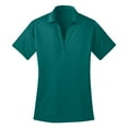 thumbnail image 5 of Yellow Rooster Womens Silk Touch Performance Polo Teal Green S, 5 of 6