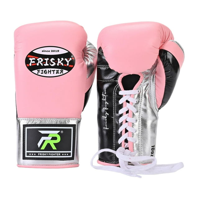 Guantes de boxeo Strade Fareast Limited de Cuero PU para entrenamiento y sparring Rosa 10oz