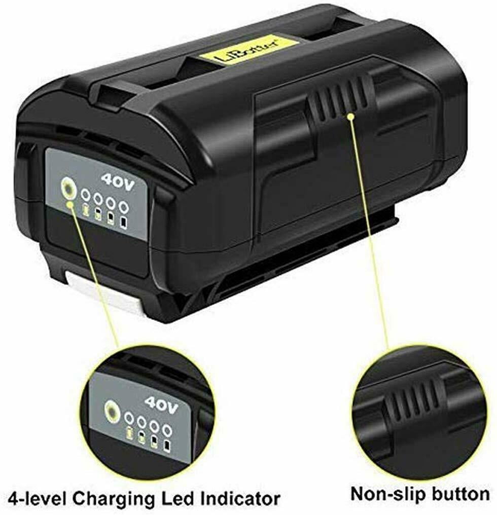 LiBatter Powerful 40V Battery 4Ah 160Wh Compatible with Ryobi 40V Tools OP4015 OP4026 OP40201 OP40261 OP4030 OP40301 OP4040 OP40401 OP4050 OP40501 OP40601 