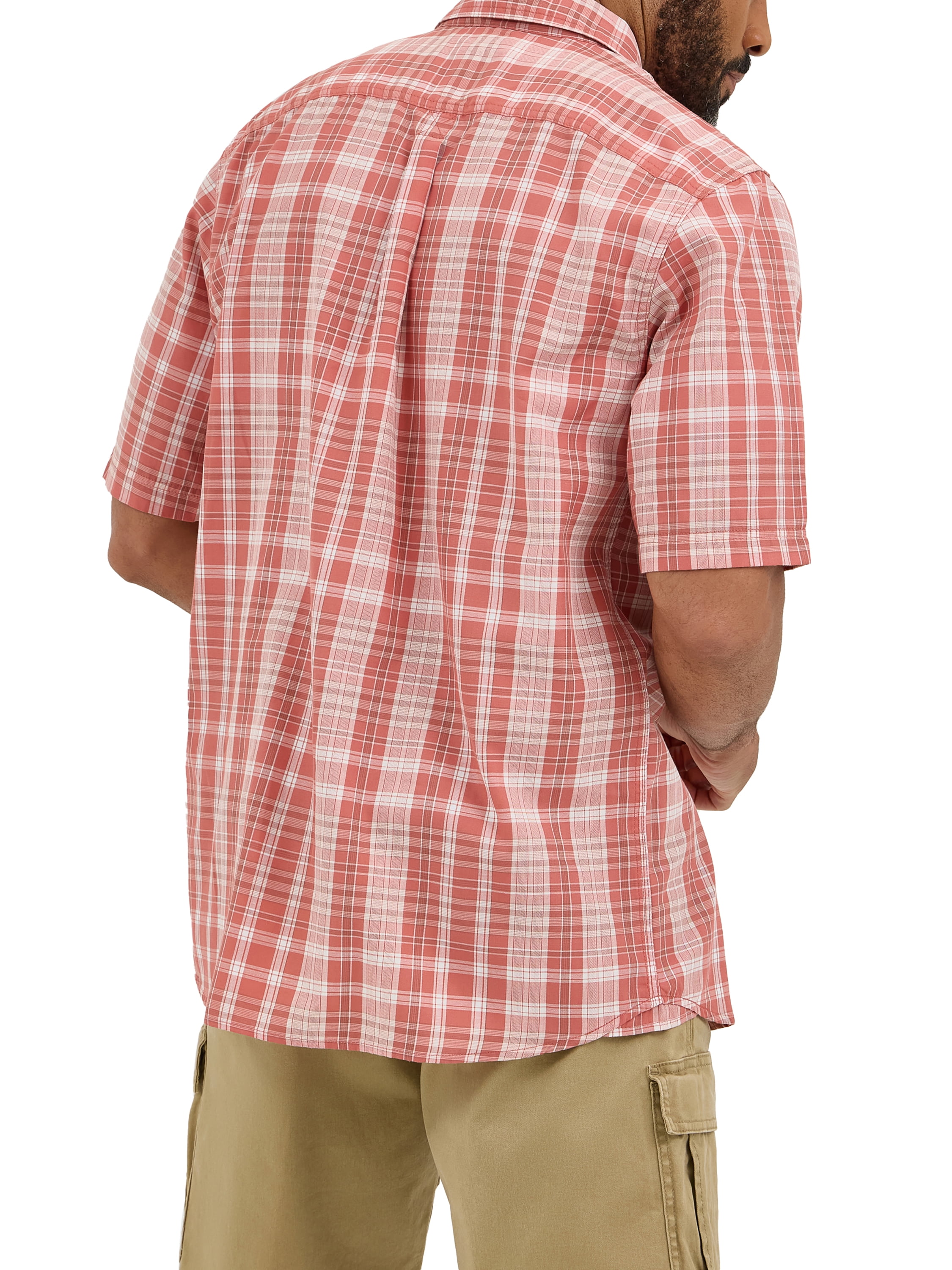 Wrangler® Men's Relaxed Stretch Poplin Shirt