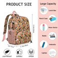 thumbnail image 6 of Boston Terrier and Flower Backpack Backpack for School,Cute School Bag,Schoolbag with Adjustable Shoulder Straps & Padded Back,13.8"x11.4"x6", 6 of 6