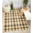 Shop Cream/Black Farmhouse Plaid Area Rug by Pinewood Grove Great