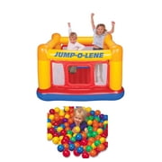 Intex Inflatable Jump-O-Lene Ball Pit Bounce House Play Set with 100 Balls
