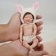thumbnail image 5 of Muñeca de simulación realista de 6 pulgadas, muñeca de renacimiento de silicona sólida suave, regalo de mano mostrable de abril, 5 of 6