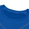 thumbnail image 4 of Men's Plus Size Compression Shirts Short Sleeve Workout T Shirt Cool Dry Athletic Undershirts Gym Yoga Base Layers Running Tops Size 3XL Blue, 4 of 6