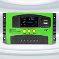 thumbnail image 1 of Controlador De Carga Solar Controlador de carga 12V 24V MPPT Dual USB Pantalla LCD para farola solar (10A) Wdftyju Libre de BPA, 1 of 7