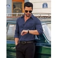 thumbnail image 3 of COOFANDY Men's Dress Shirt Business Casual Button Down Shirt Long Sleeve Formal Shirt for Men, 3 of 6