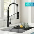 thumbnail image 4 of KRAUS Bolden Commercial Style 2-Function Single Handle Pull Down Kitchen Faucet in Matte Black, 4 of 8