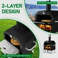 thumbnail image 4 of SamyoHome Outdoor Pizza Oven Wood Fired Pizza Maker Ovens 2 Layer with Pizza Stone & Pizza Peel & Grill Rack, 4 of 9