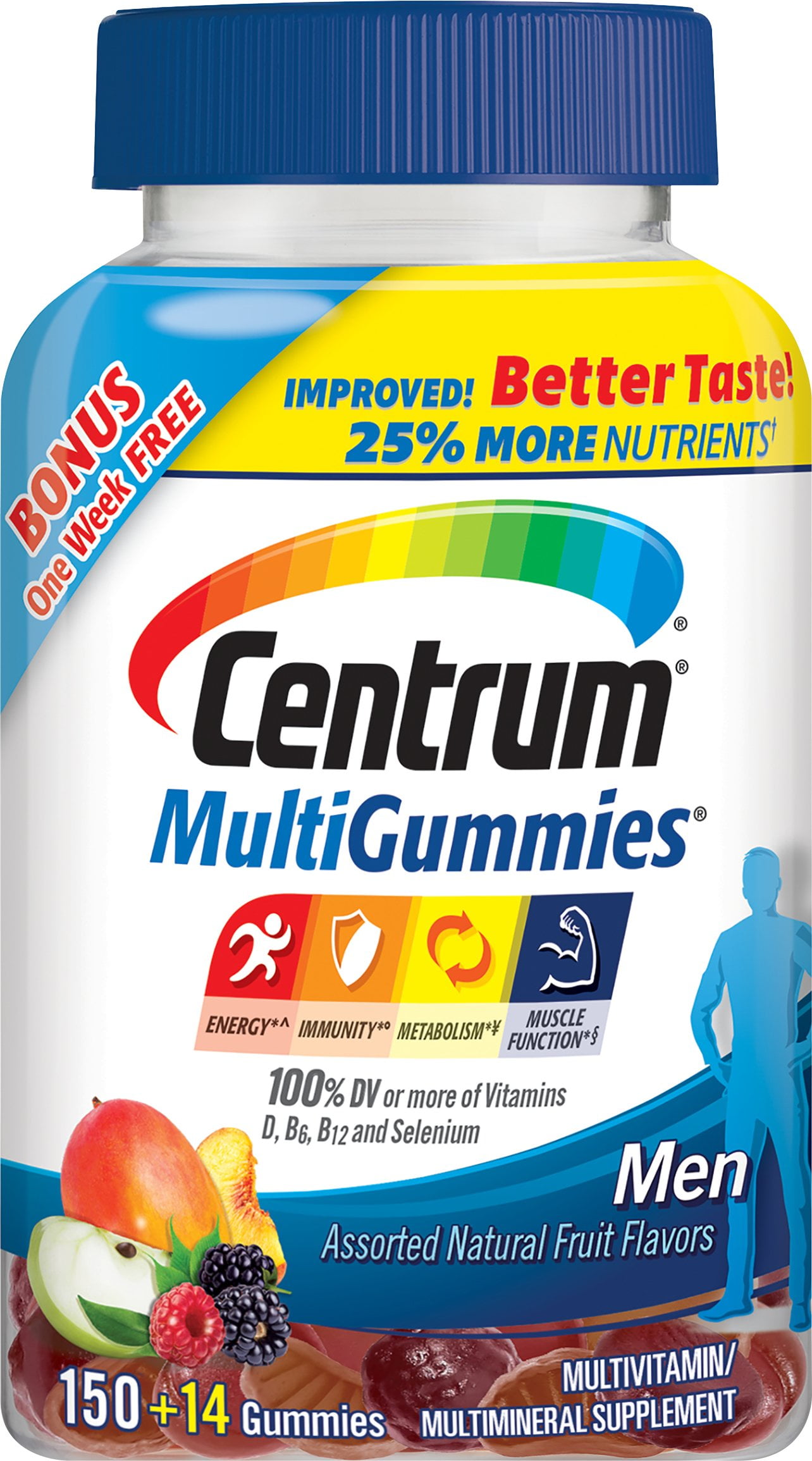 Centrum Men's Multivitamin Gummies, 164 Count