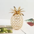 thumbnail image 6 of Costeam Xmas Table Decor Pineapple Table Centerpiece Decor Handmade Crystal Hollow Fruit Ornament Decor Home Party Camping Wedding Festival Bar Decor (Gold), 6 of 8
