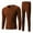 Coffee, variant on ZyeKqe Mens Thermal Underwear Sets Base Layer Cold Weather Top Bottom 2 Piece Soft Warm Outfits Fall Winter Underwear