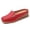 Red, variant on Women's Slip-On Leather Mules Soft Sole Wide Backless Loafers Lightweight Orthopedic Leather Clogs Walking Slippers Beige 7.5