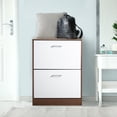 thumbnail image 1 of CAP LIVING 2 Tier Drawer Modern Shoe Storage Cabinet Organizer, 1 of 4