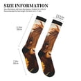 thumbnail image 2 of Lsque Countryside Sunflower Cow Pattern Sport Compression Socks for Men & Women 15-20 mmHg Knee High Nurse Pregnant Running Medical and Travel Athletic, 2 of 6