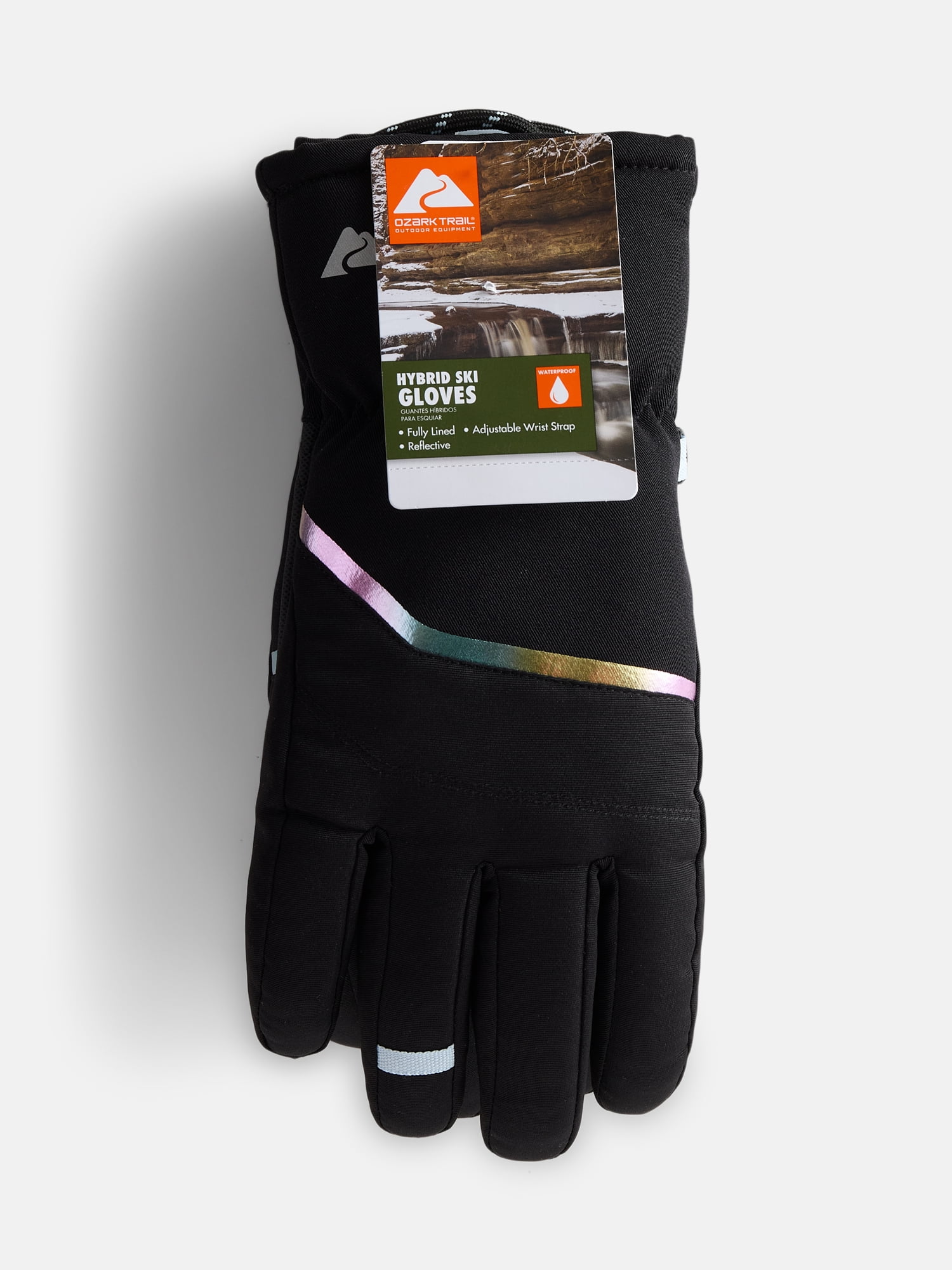 Ozark Trail Girls Hybrid Ski Gloves, Sizes S-XL