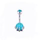 thumbnail image 2 of 10 Unids Anillos de Ombligo para Mujer Acero Quirúrgico Acrílico CZ Tornillo Anillos de Ombligo Mariposa Calavera Corazón Serpiente Anillos de Ombligo Joyería Piercing para el Cuerpo TUNC Sencillez, 2 of 5