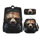 thumbnail image 1 of Easygdp Urban Bear With Headphones Mochila para Niños y Niñas con Set de Caja de Almuerzo y Estuche para Lápices 3 en 1, Mochila Escolar Estampada para Adolescentes, 1 of 7