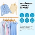 thumbnail image 2 of Ganchos de Madera para Ropa, Caja 50 Piezas, para Vestidos, Camisas, Pantalones, Barnizados, Alta Resistencia, Cromados, Giratorio, Largo 44.5 cm x Alto 23 cm, 2 of 9