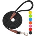 thumbnail image 1 of ATTOE 4FT/6FT/8FT/10FT ATTOE , Classic Solid Colors, Durable Mountain Climbing Rope ATTOE Reinforced with Leather Tailor Connection Heavy Duty Silver, 1 of 7