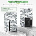 thumbnail image 2 of Magnetic Smart Wraps for Xbox Series X Console, Full Protection Protective Cover Case for Xbox Series X Accessories with Premium PU Leather and Soft Inner Lining - Gray Camo, 2 of 7