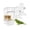Transparent + 2 Pcs Bird Water Dispenser Set, variant on Transparent Bird Food Container