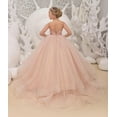 thumbnail image 4 of Drtj Flower Girl Dress - Elegant Tulle & Lace Princess Gown for Weddings, Pageants, First Communion (Ages 2-16), 4 of 6