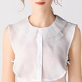 thumbnail image 1 of Cuello de desmontable, elegante de cuello de imitación falso de doble capa, y desmontable - BLESIY mujeres cuello falso desmontable, 1 of 8