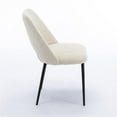 thumbnail image 2 of Pemberly Row Boucle Upholstered Seat and Back Side Chair (Set of 2) in White, 2 of 7